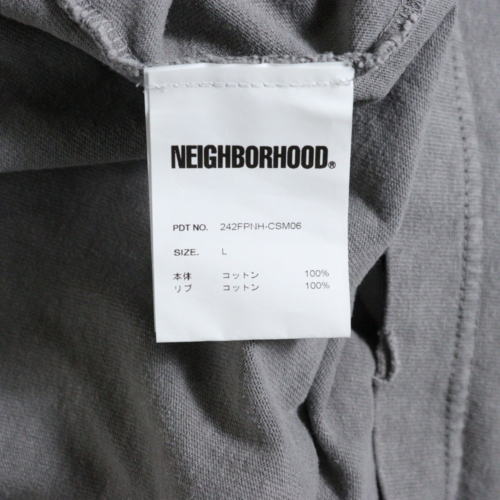 NEIGHBORHOOD(ネイバーフッド) 24AW SAVAGE CREWNECK SS サベージクルーネック 半袖Tシャツ 242FPNH-CSM06 グレー