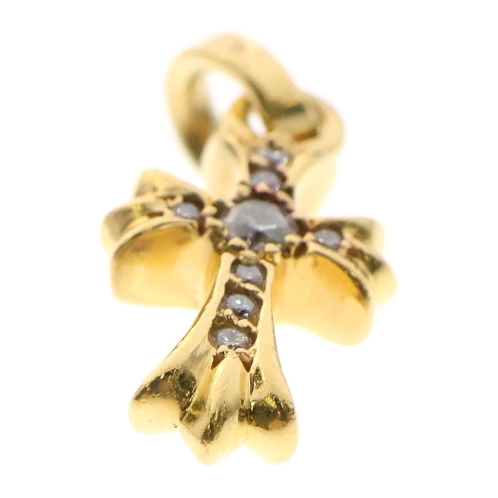 CHROME HEARTS(クロムハーツ) 22K CRS BBYFAT P/DIA ベイビーファットクロス PAVEダイヤ ペンダントトップ ゴールド BCA035