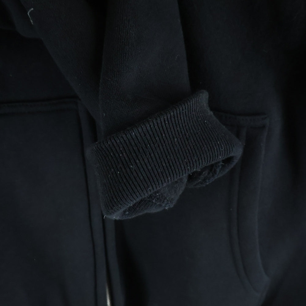 WIND AND SEA(ウィンダンシー) ロゴ刺繍 ジップアップフーディー パーカー ブラック WDS-KSDP-01