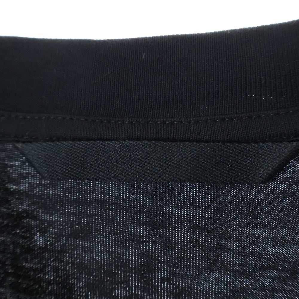 MONCLER(モンクレール) 24AW LS T-SHIRT エナメルロゴ 長袖Tシャツ ロンT カットソー ブラック J20918D00004