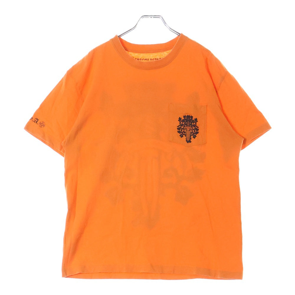 CHROME HEARTS(クロムハーツ) USA Limited Vigne Dagger Print Tee USA限定 ヴァインダガープリント 半袖Tシャツ カットソー オレンジ