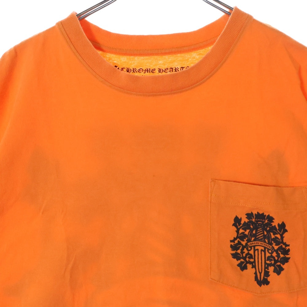 CHROME HEARTS(クロムハーツ) USA Limited Vigne Dagger Print Tee USA限定 ヴァインダガープリント 半袖Tシャツ カットソー オレンジ