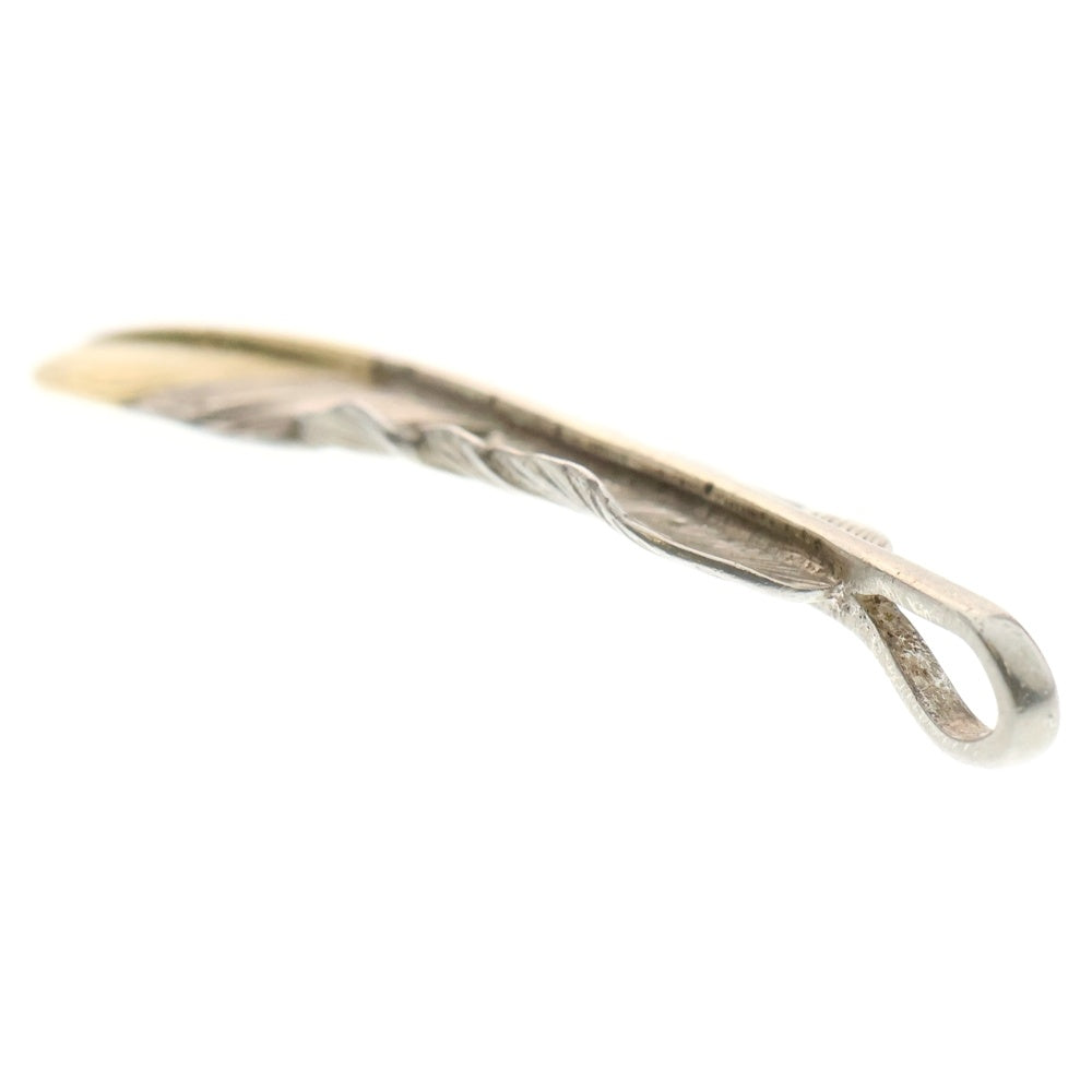 goro's(ゴローズ) 【現行】先金特大フェザー 左向き ペンダントトップ シルバー/ゴールド