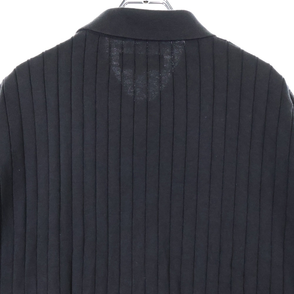 KITH(キス) 25SS Rhys Knit Stripe Buttondown リース ニットストライプ ボタンダウン 半袖シャツ ブラウン