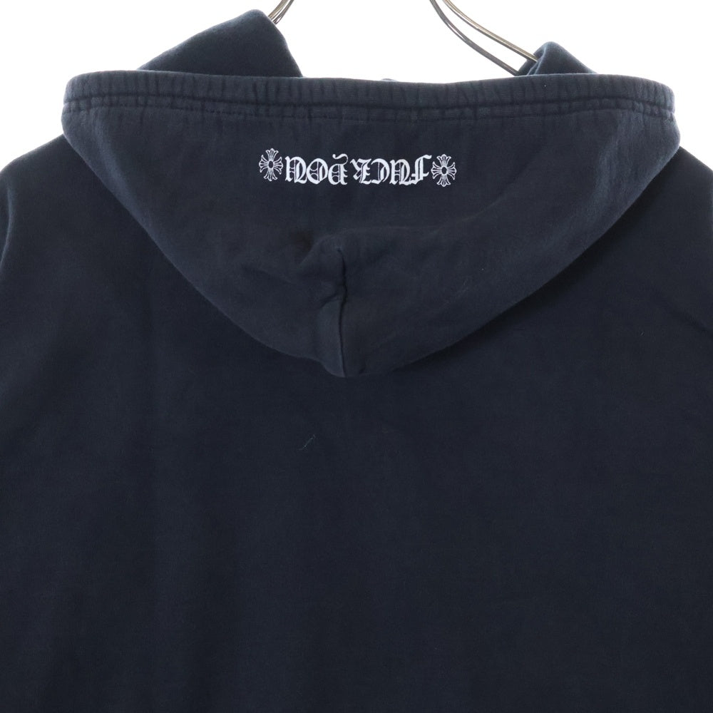 CHROME HEARTS(クロムハーツ) FUCK YOU LOGO ZIP UP HOODIE ファックユーロゴジップアップフーディー ジップアップパーカー ブラック