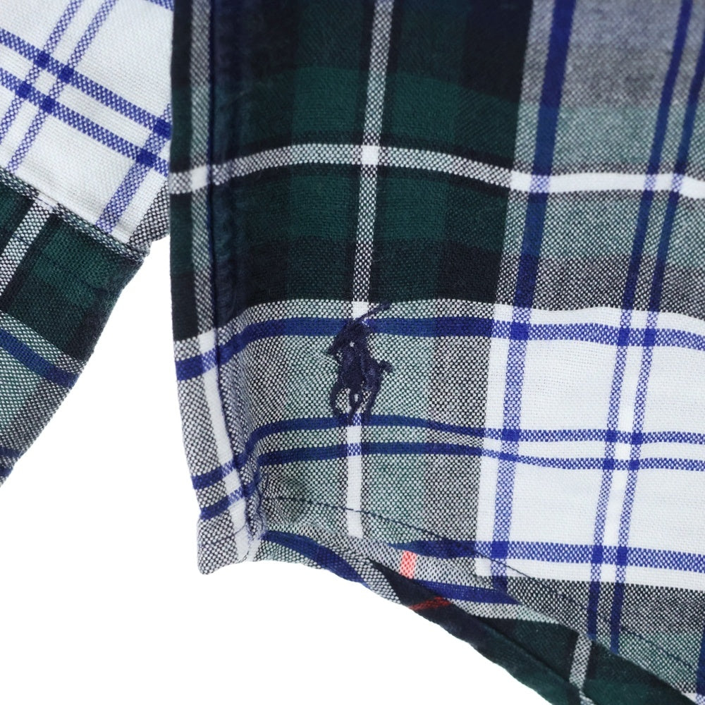 POLO RALPH LAUREN(ポロラルフローレン) PLAID LONG SLEEVE SHIRT チェック柄 長袖シャツ グリーン/ホワイト
