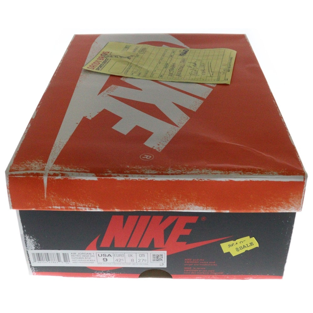 NIKE(ナイキ) AIR JORDAN 1 LOST&FOUND エアジョーダン1 ロスト&ファウンド シカゴ ハイカットスニーカー ホワイト/レッド US9/27cm DZ5485-612