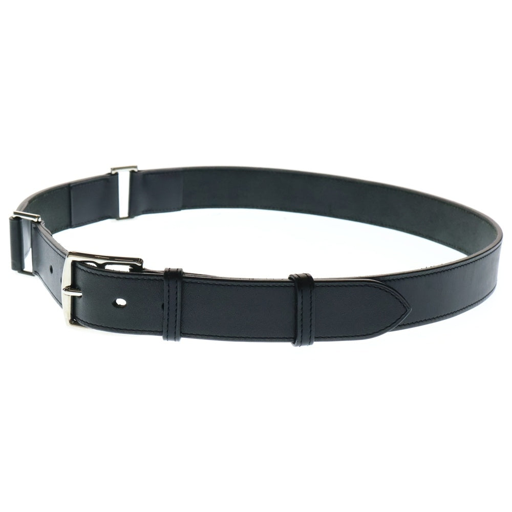 HERMES(エルメス) エトリヴィエール スクエアバックル レザーベルト ブラック