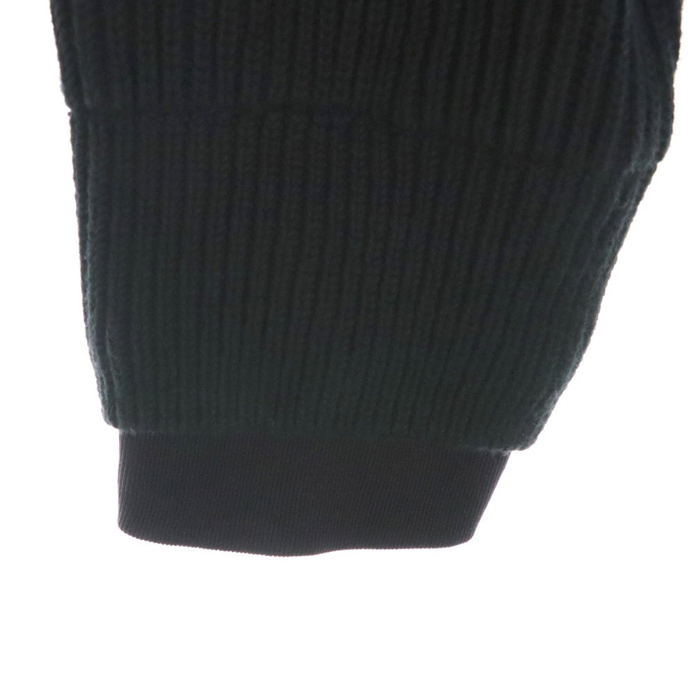 BALENCIAGA(バレンシアガ) 24SS Zip Up Cardigan レイヤード ジップアップカーディガン フーディー ブラック 771192 T3297