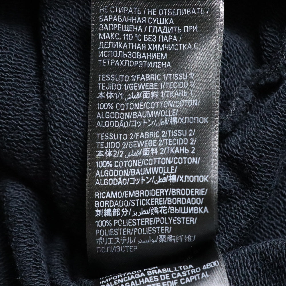 BALENCIAGA(バレンシアガ) 24SS Zip Up Cardigan レイヤード ジップアップカーディガン フーディー ブラック 771192 T3297