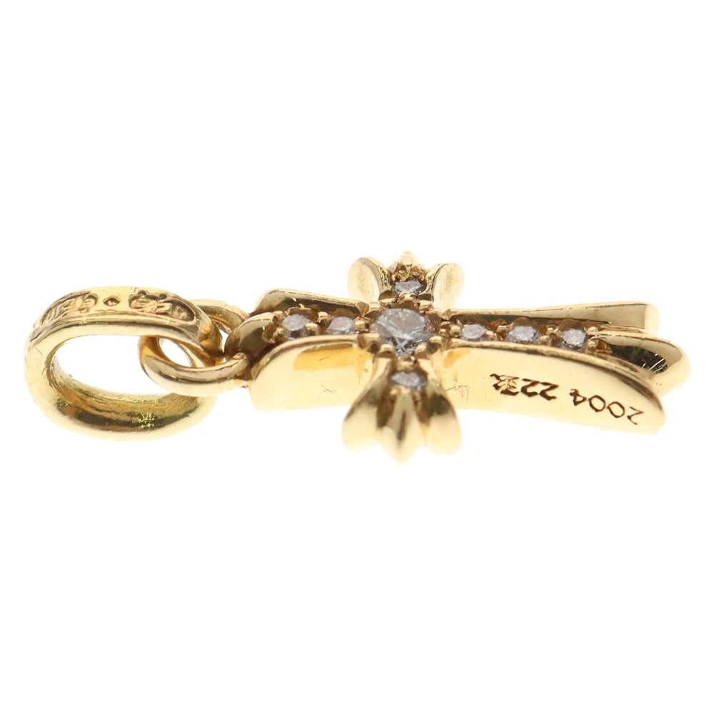 CHROME HEARTS(クロムハーツ) 22K CRS BBYFAT P/DIA ベイビーファットクロス PAVEダイヤ ペンダントトップ ゴールド BCA035