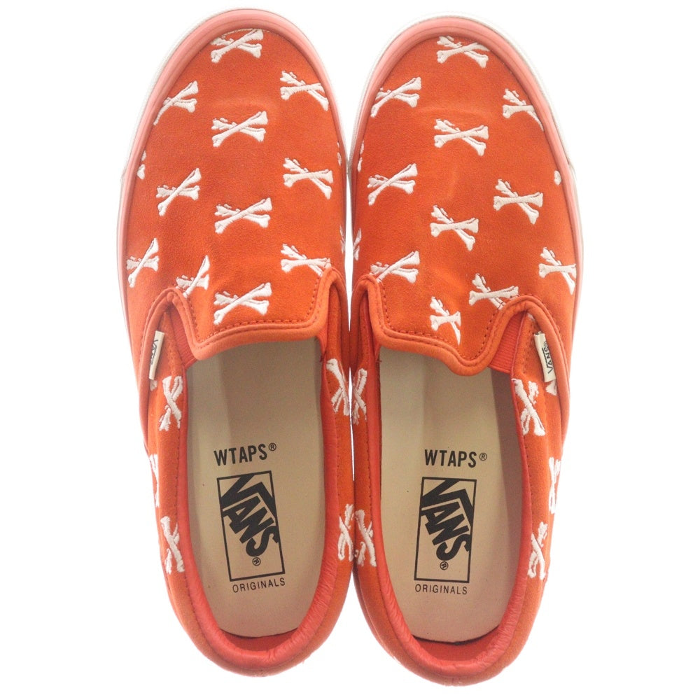 VANS(ヴァンズ) 20AW ×WTAPS Og Classic Slip-O ダブルタップス オリジナル クラシックスリッポン スウェード ローカットスニーカー オレンジ US11/29cm VN0A45JKK09