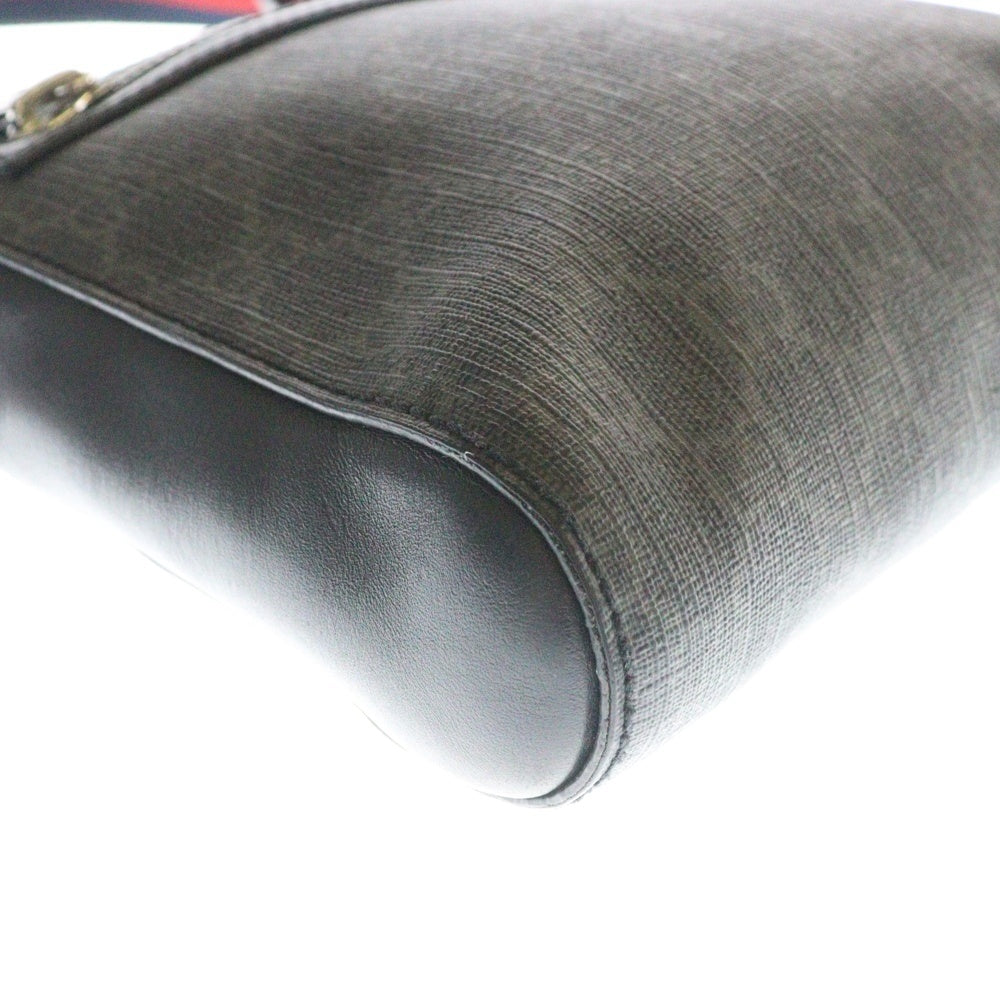 GUCCI(グッチ) GG Supreme Shoulder Bag GGスプリーム キャンバス ショルダーバッグ ブラック 523599