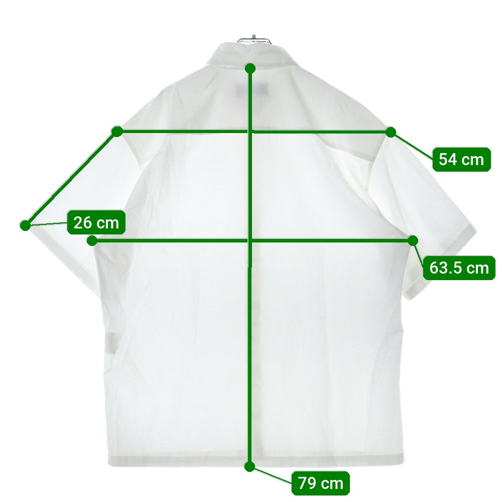 AMBUSH(アンブッシュ) pearl Shirt パールボタン半袖シャツ ホワイト 【SAMPLE品】