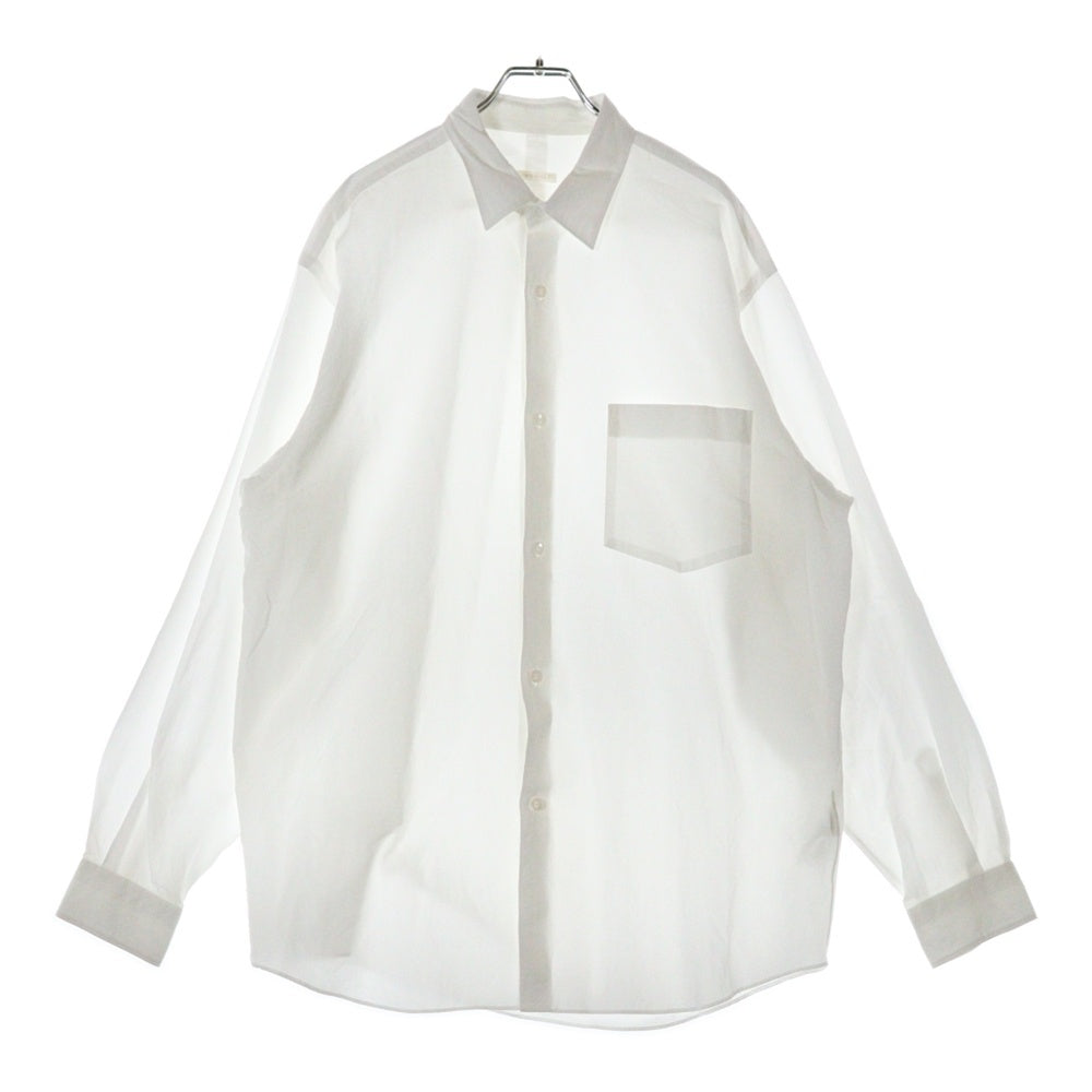 COMOLI(コモリ) 24AW コモリシャツ 長袖シャツ ホワイト A03-02001