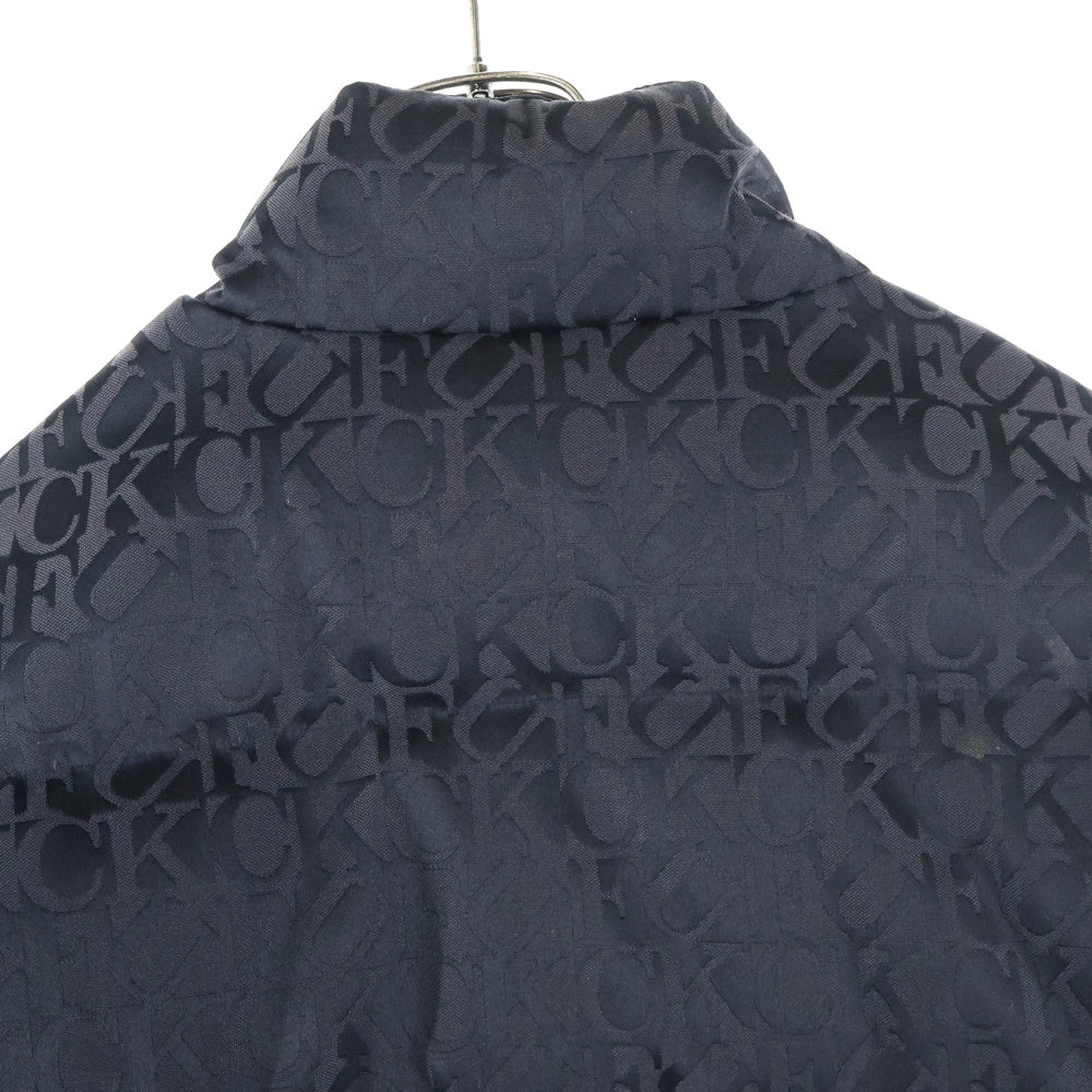 SUPREME(シュプリーム) 17AW Fuck Jacquard Puffy Jacke ファックジャガード パフィジャケット 総柄 ダウンジャケット ブラック