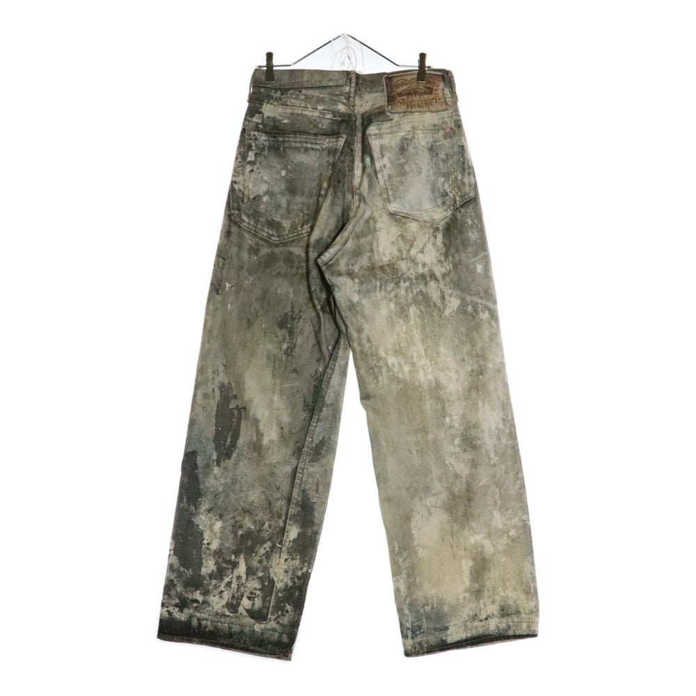 Acne Studios(アクネ ストゥディオズ) 1981M ペイントスプラッター転写バギーデニム FN-MN-TROU000959 グレー