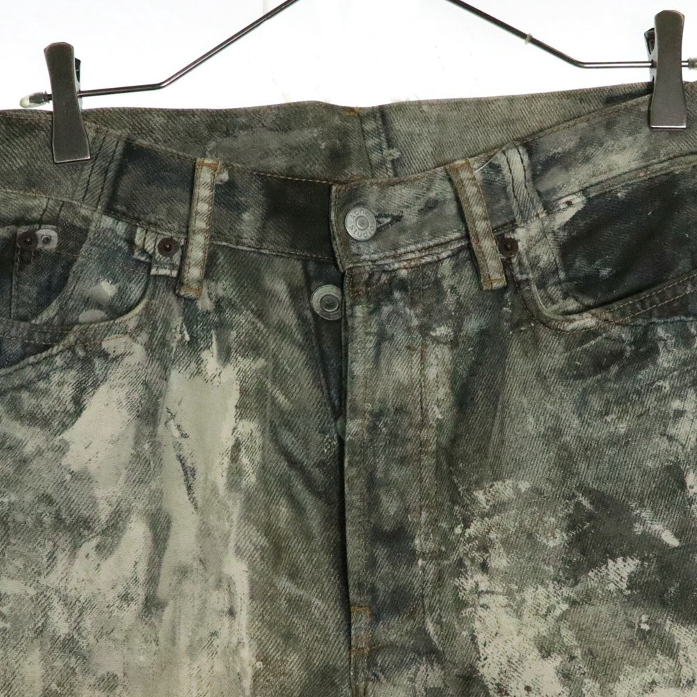 Acne Studios(アクネ ストゥディオズ) 1981M ペイントスプラッター転写バギーデニム FN-MN-TROU000959 グレー