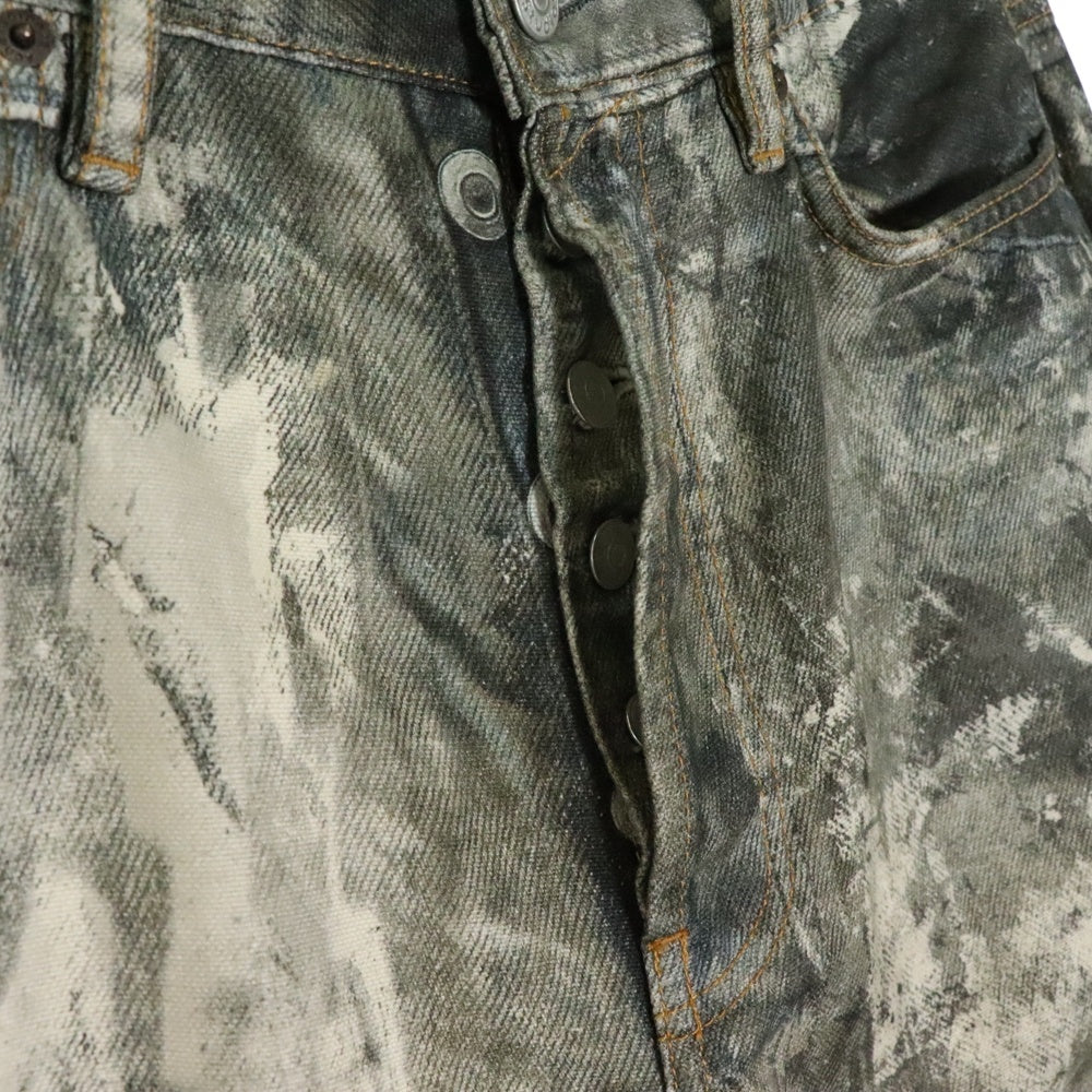 Acne Studios(アクネ ストゥディオズ) 1981M ペイントスプラッター転写バギーデニム FN-MN-TROU000959 グレー