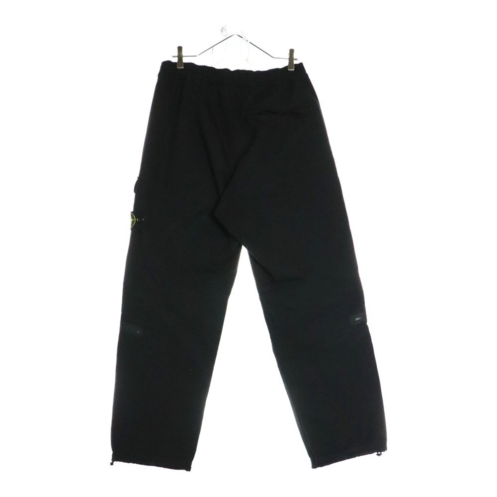 STONE ISLAND(ストーンアイランド) Pantalone Loose Ripstop Cargo Pants パンタロンルーズリップストップカーゴパンツ ロゴパッチカーゴパンツ 791532912 ブラック