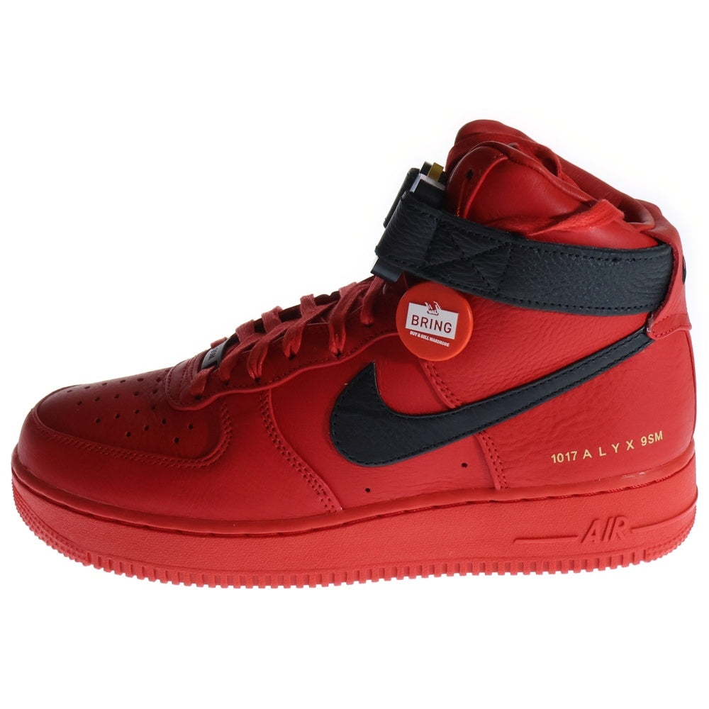 NIKE(ナイキ) ×1017 ALYX 9SM AIR FORCE1 HIGH アリクス エアフォース1 ハイカットスニーカー レッド US9/27cm CQ4018-601
