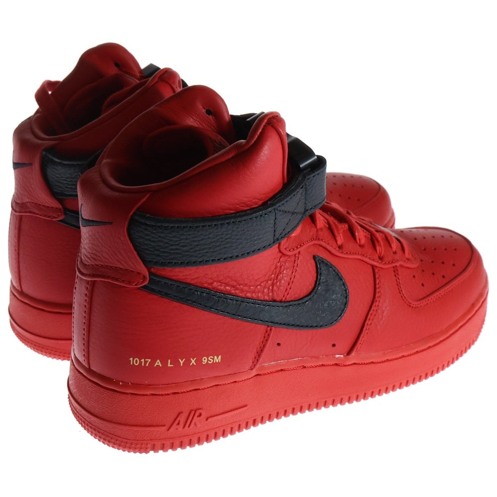 NIKE(ナイキ) ×1017 ALYX 9SM AIR FORCE1 HIGH アリクス エアフォース1 ハイカットスニーカー レッド US9/27cm CQ4018-601