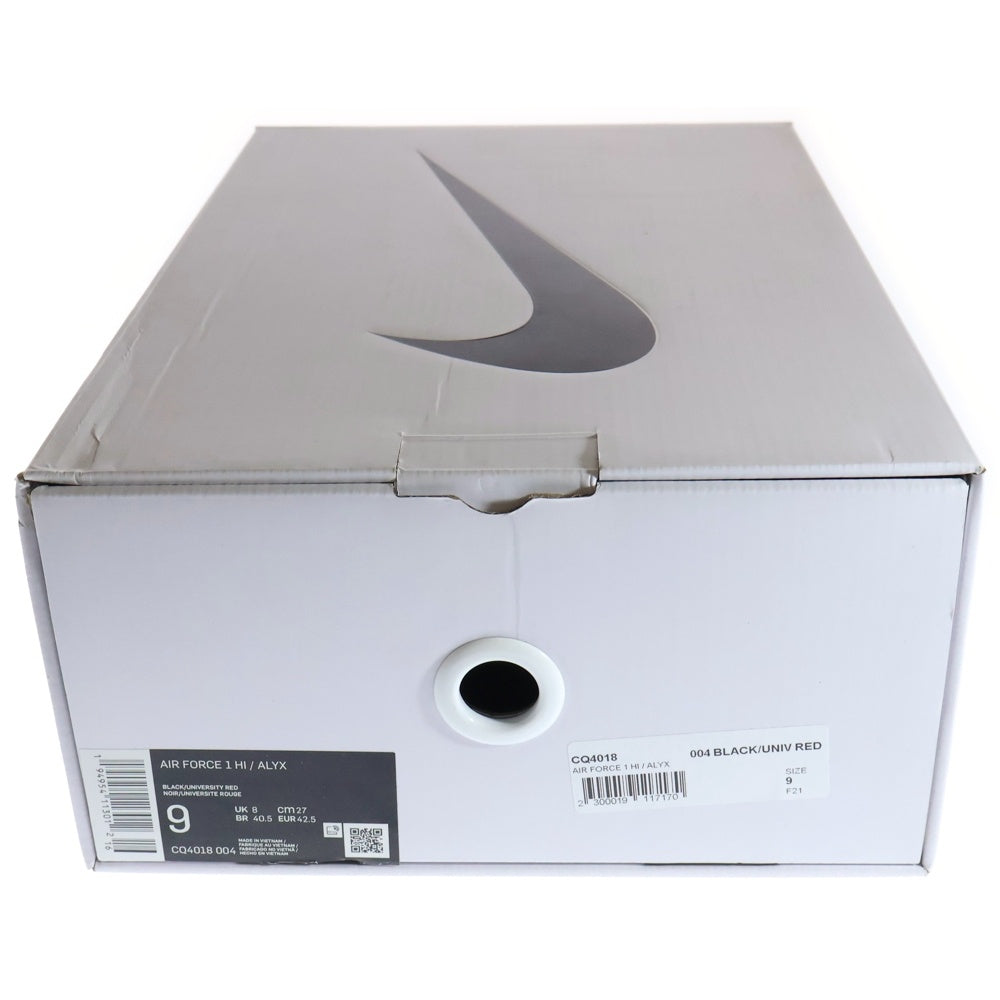 NIKE(ナイキ) ×1017 ALYX 9SM AIR FORCE1 HIGH アリクス エアフォース1 ハイカットスニーカー ブラック US9/27cm CQ4018-004