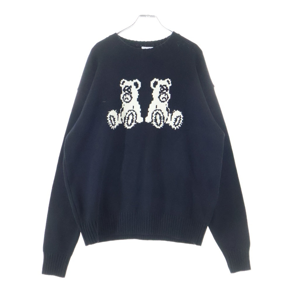 OY(オーワイ) SEATED ODOLLY KNIT シーティドオードリー クルーネックニットセーター ブラック