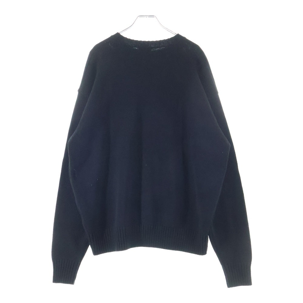 OY(オーワイ) SEATED ODOLLY KNIT シーティドオードリー クルーネックニットセーター ブラック