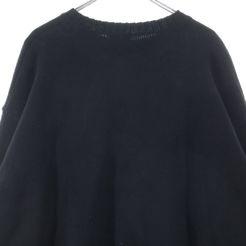 OY(オーワイ) SEATED ODOLLY KNIT シーティドオードリー クルーネックニットセーター ブラック