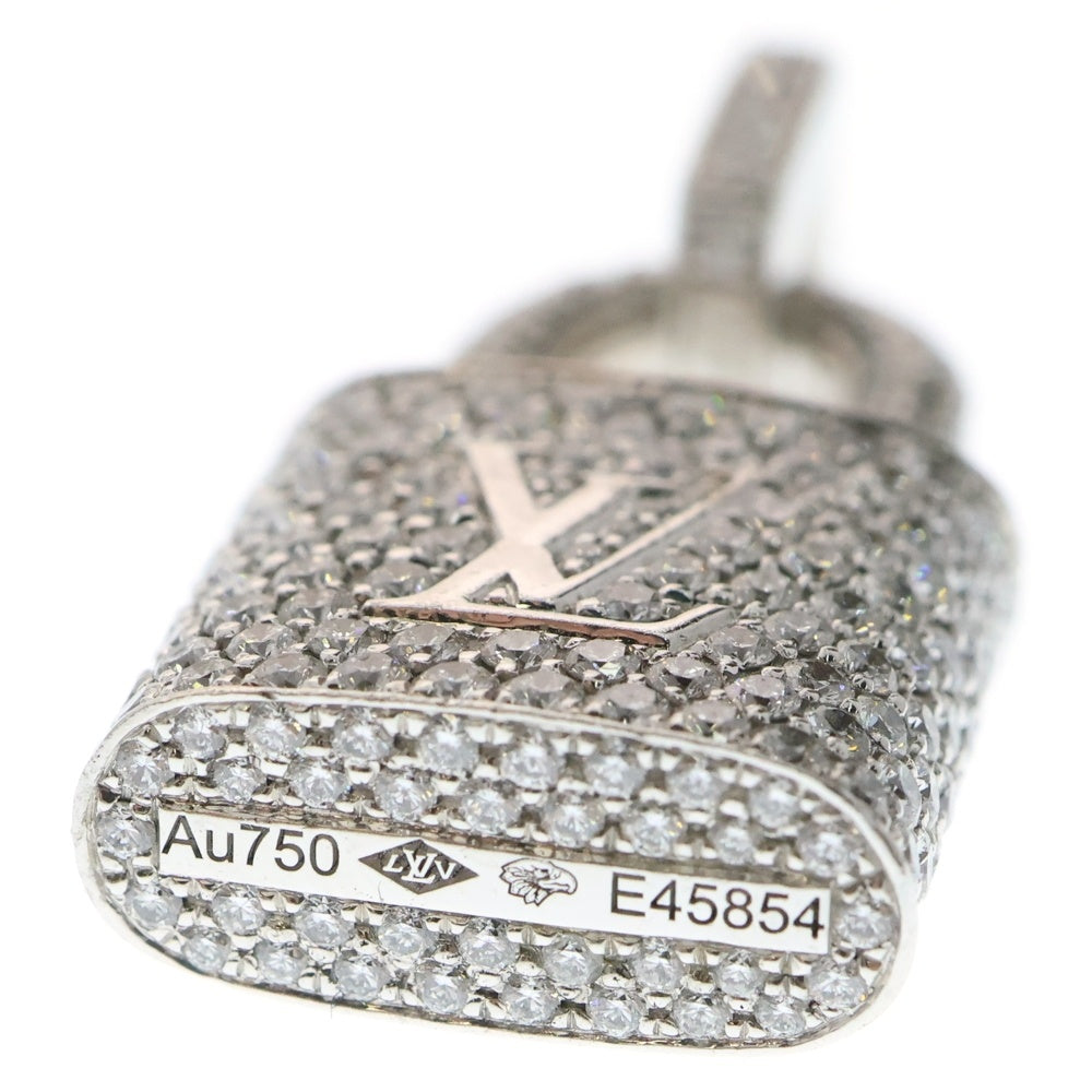 LOUIS VUITTON(ルイヴィトン) Q93005 パンダンティフ カデナ パヴェダイヤ ネックレス ペンダントトップ Au750 ホワイトゴールド