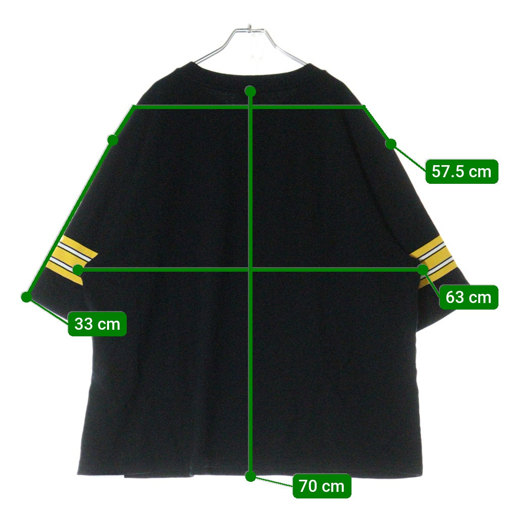 CELINE(セリーヌ) Oversized Cotton Cashmere Short Sleeve Sweat Shirts オーバーサイズコットンカシミアショートスリーブスウェットシャツ ロゴプリント半袖 2Y91A450I