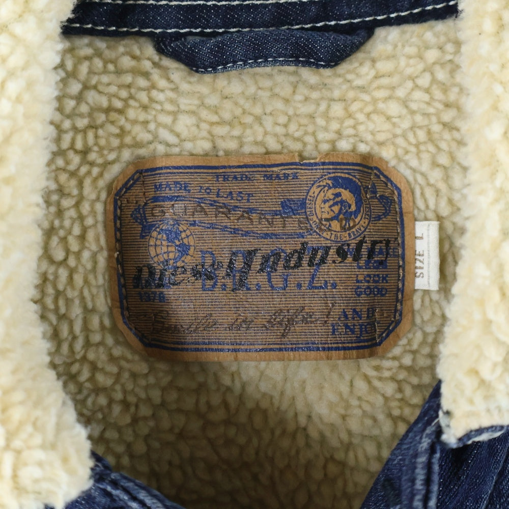 DIESEL INDUSTRY(ディーゼルインダストリー) ボアデニムジャケット 1850-423 インディゴ