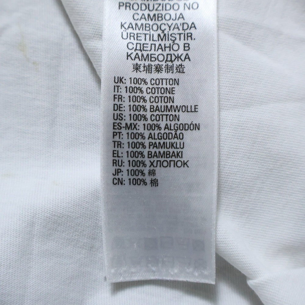 DIESEL(ディーゼル) アームプリント 長袖Tシャツ ロンT カットソー ホワイト A00301-0HAYU