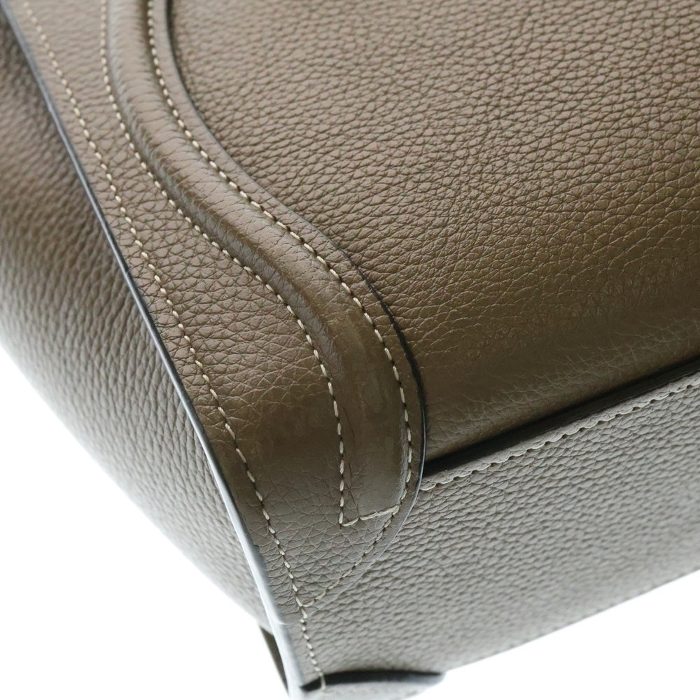 CELINE(セリーヌ) ラゲージ ナノショッパー レザー2WAYハンドバッグ ショルダーバッグ ブラウン
