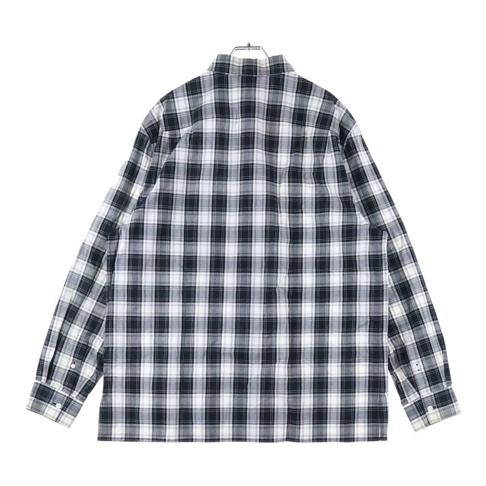 LOEWE(ロエベ) アナグラムパッチ チェック柄 長袖シャツ ブラック H526Y05W70