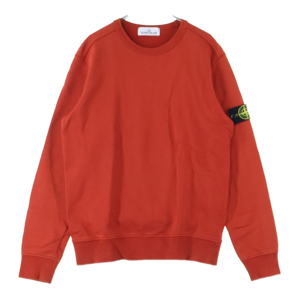 STONE ISLAND(ストーンアイランド) Sweatshirt ロゴワッペン クルーネックスウェットトレーナー レッド 701562751
