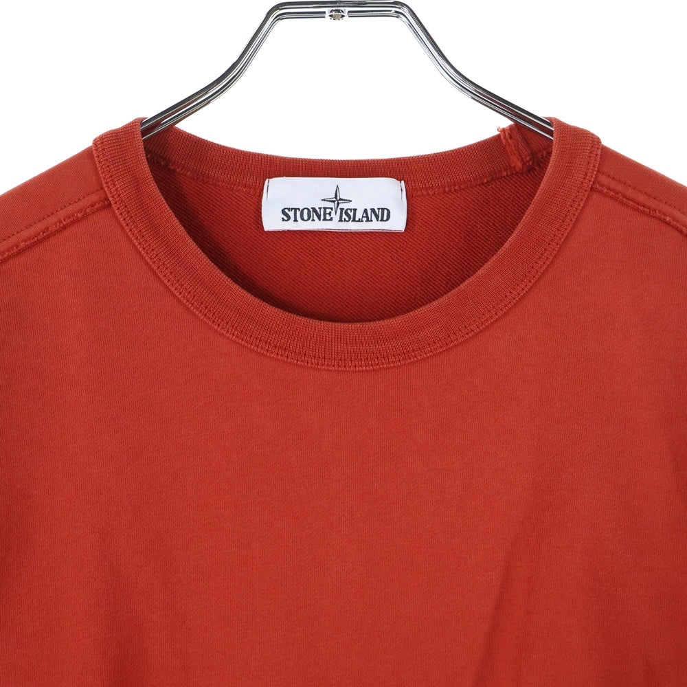 STONE ISLAND(ストーンアイランド) Sweatshirt ロゴワッペン クルーネックスウェットトレーナー レッド 701562751