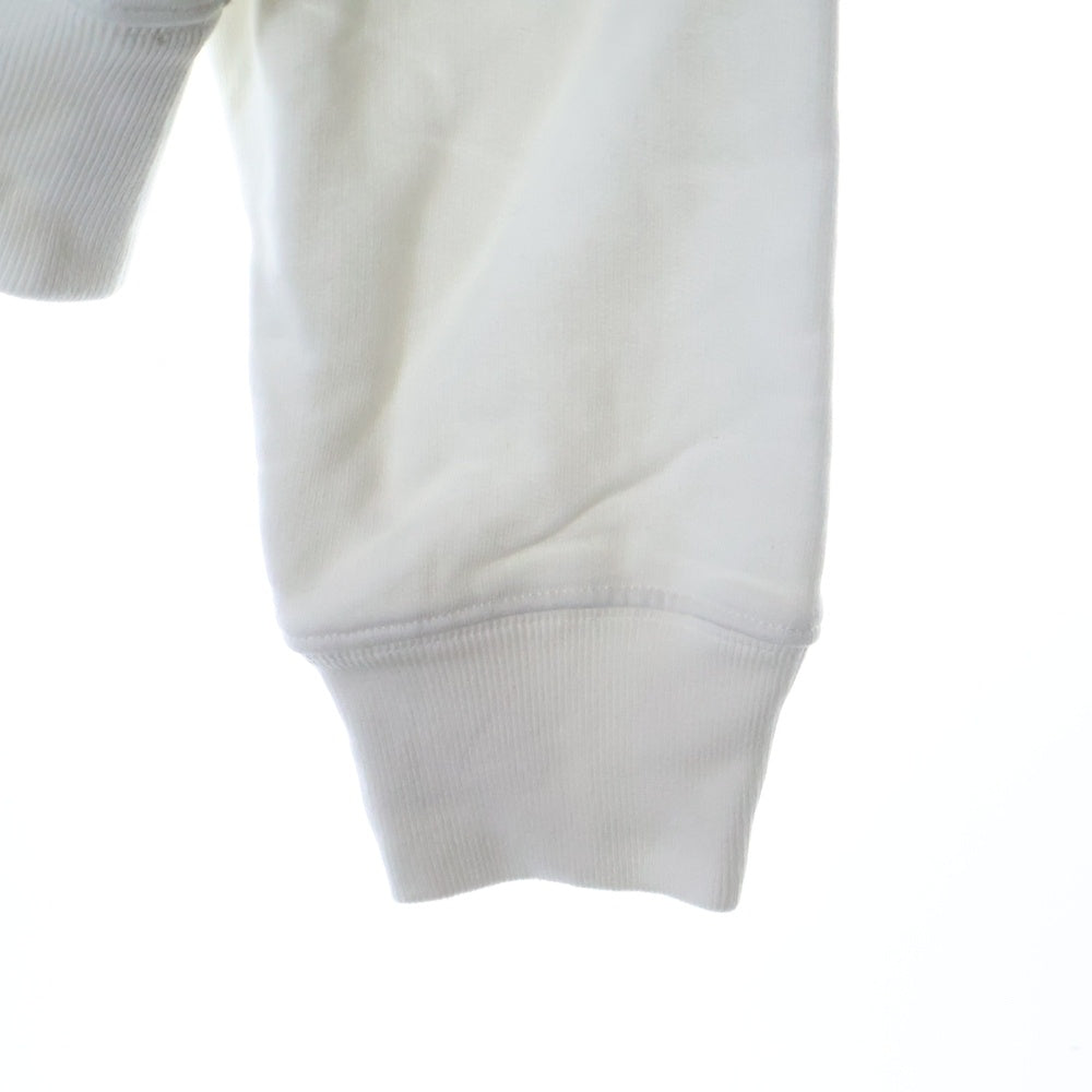 OFF-WHITE(オフホワイト) 20SS Wave Line Logo Over Hoodie プルオーバースウェットパーカー フーディー ホワイト OMBB037R20E30004