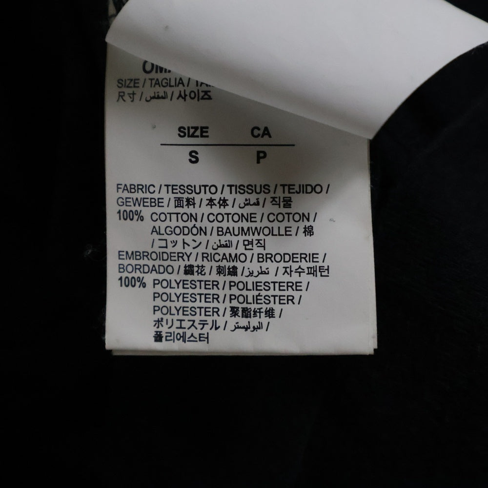 OFF-WHITE(オフホワイト) 20SS Rabbit T-Shirt オーバーサイズ 刺繍半袖Tシャツ ブラック OMAA038R20185008