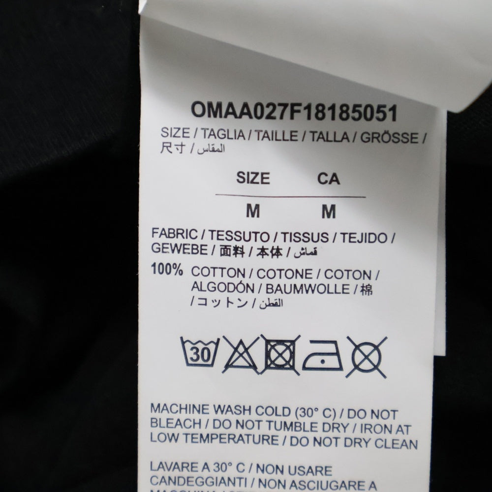 OFF-WHITE(オフホワイト) 18AW KYMOGRAPH TEE カイモグラフ プリント ショートスリーブ カットソー 半袖 Tシャツ ブラック OMAA027F18185051