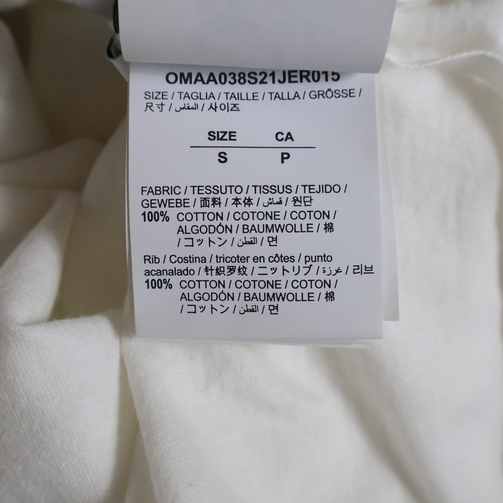 OFF-WHITE(オフホワイト) 21SS Apple T-Shirt オーバーサイズ半袖Tシャツ ホワイト OMAA038S21JER015
