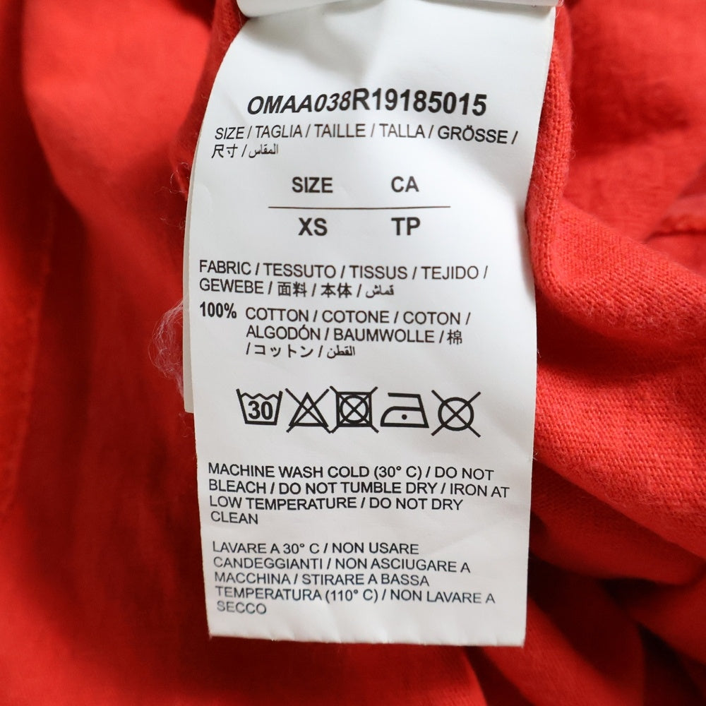 OFF-WHITE(オフホワイト) 19SS Stencil T-Shirt オーバーサイズ半袖Tシャツ レッド OMAA038R19185015