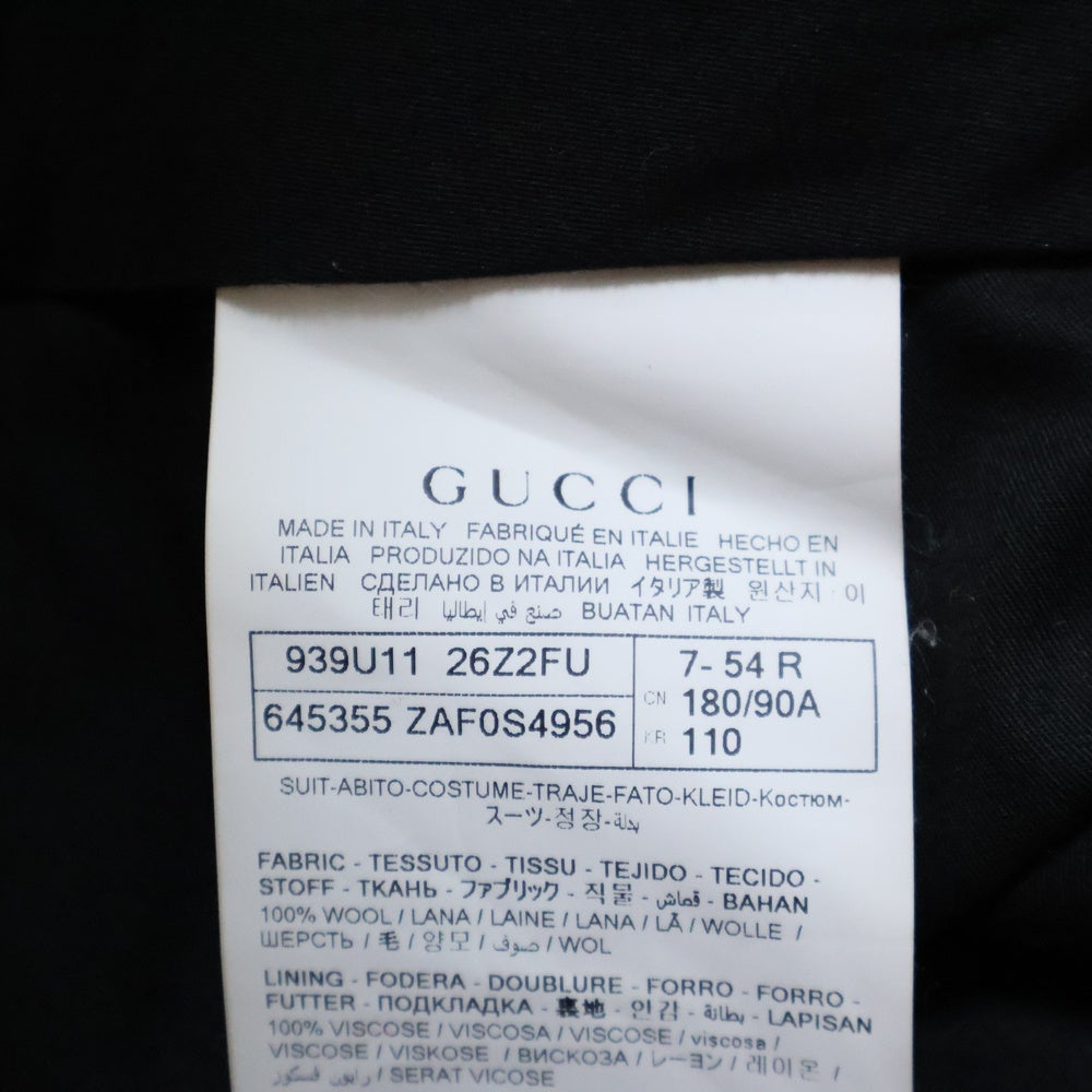 GUCCI(グッチ) GG Check Pants チェックパンツ ウールスラックス ネイビー 645355 ZAF0S