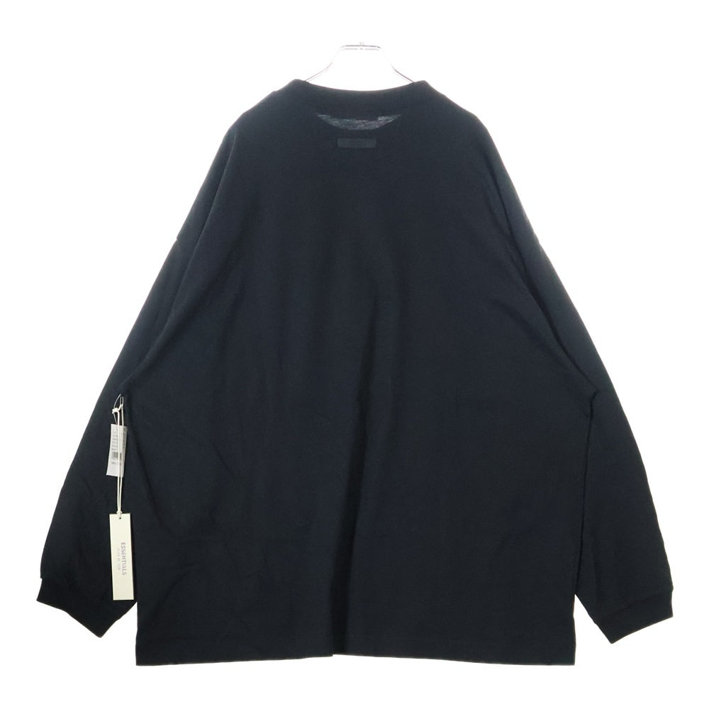 FEAR OF GOD ESSENTIALS(フィアオブゴッド エッセンシャルズ) L/S T-SHIRT UNIVERSITY 長袖Tシャツ ロンT ブラック