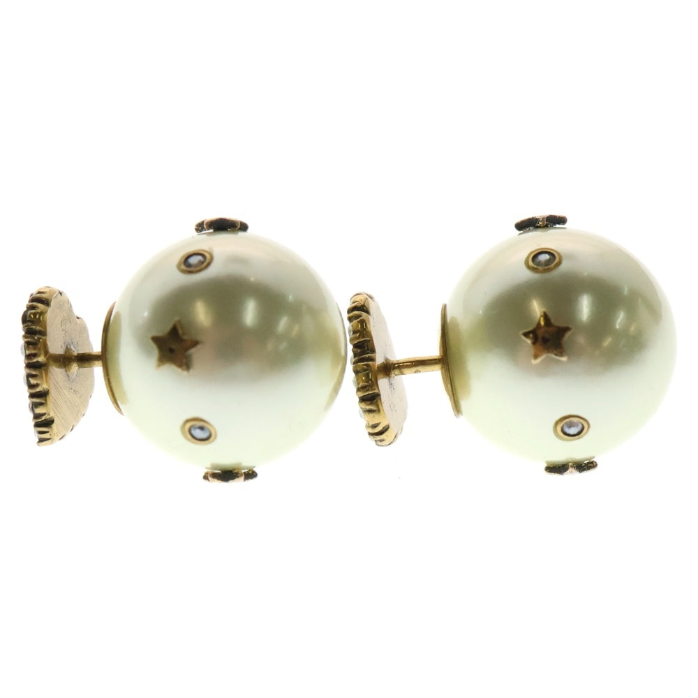 Christian Dior(クリスチャンディオール) Tribals トライバル ハート パールピアス ゴールド