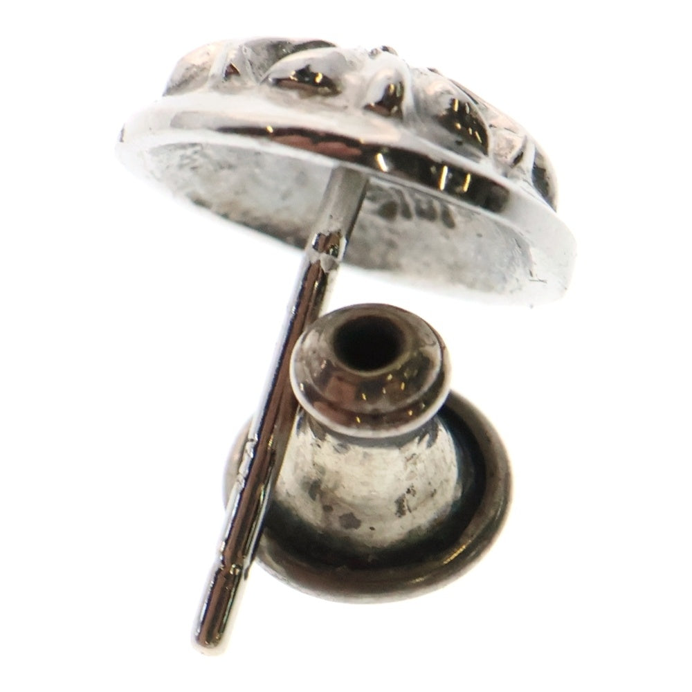 CHROME HEARTS(クロムハーツ) 18KWG STUD CRSBLL 1/DIA クロスボールスタッドピアス 1ダイヤ シルバー