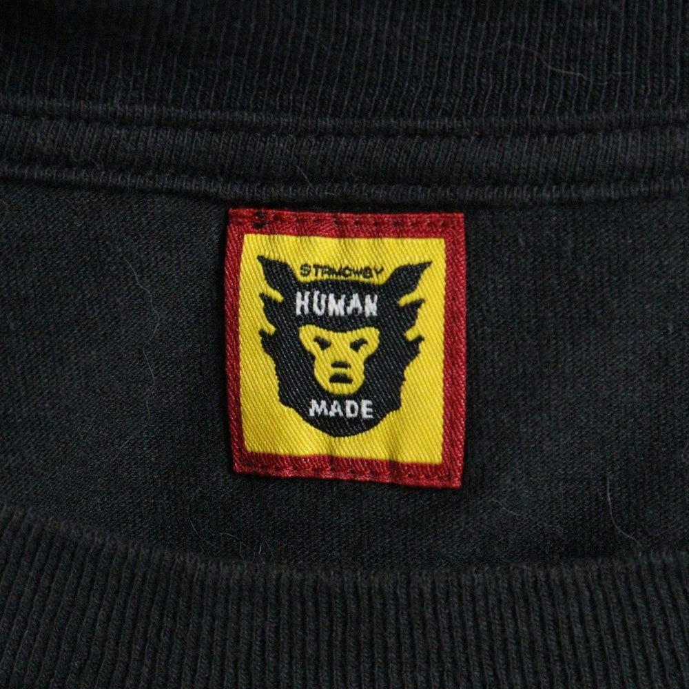 HUMAN MADE(ヒューマンメイド) Heart Badge T-Shirt ハートロゴ刺繍 半袖Tシャツ ブラック