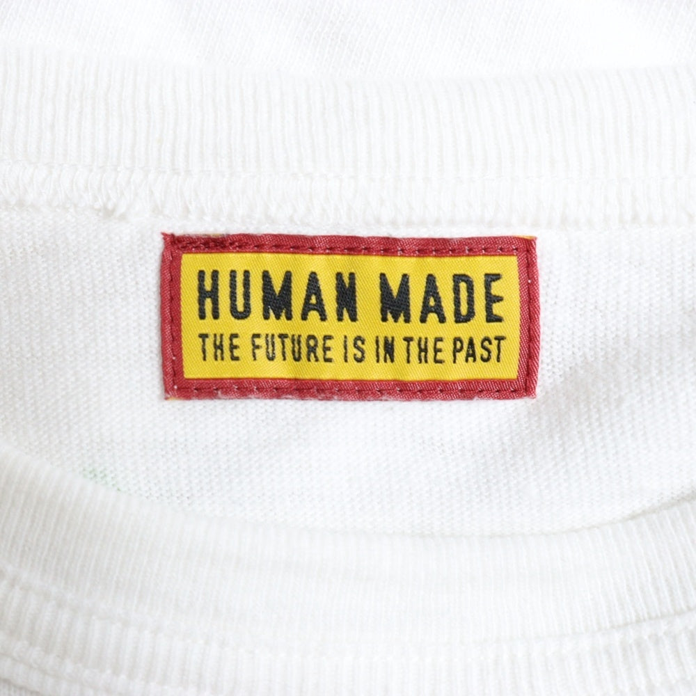 HUMAN MADE(ヒューマンメイド) Shake Shack T-Shirt シェイクシャック ハンバーガープリント 半袖Tシャツ ホワイト