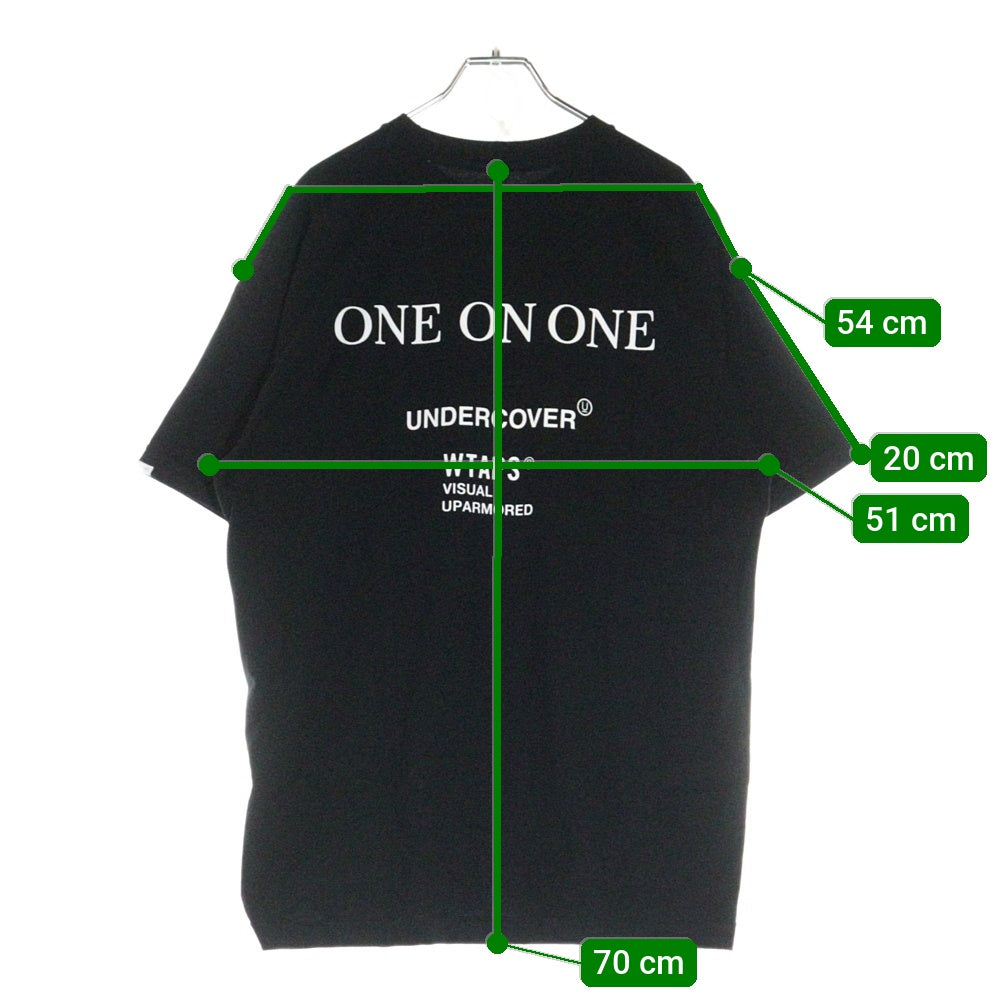 WTAPS(ダブルタップス) 24SS ×UNDERCOVER T-Shirt アンダーカバー 半袖Tシャツ ブラック 241ATUCD-CSM01S